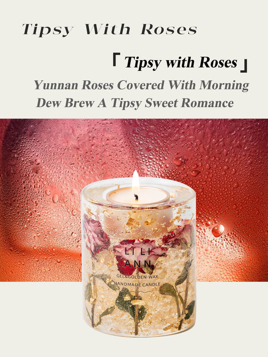 Rose Wine Aromatherapy Candle Home Bedroom Fragrance Birthday Romantic Gift